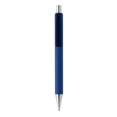 Vue Stylo X8 finition gomme de couleur bleu| Krokrodeal
