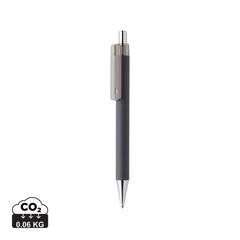 Vue Stylo X8 finition gomme de couleur gris| Krokrodeal