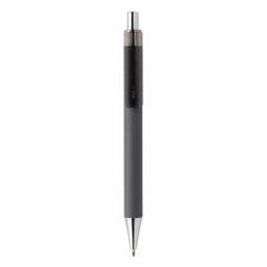 Vue Stylo X8 finition gomme de couleur gris| Krokrodeal