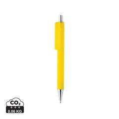 Vue Stylo X8 finition gomme de couleur jaune| Krokrodeal