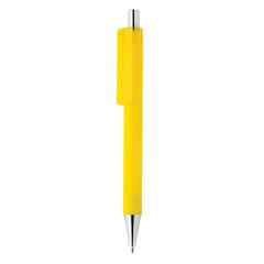 Vue Stylo X8 finition gomme de couleur jaune| Krokrodeal