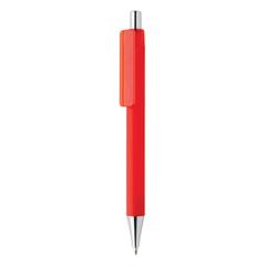 Vue Stylo X8 finition gomme de couleur rouge| Krokrodeal