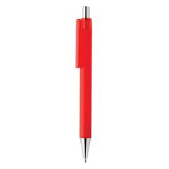 Vue Stylo X8 finition gomme de couleur rouge| Krokrodeal