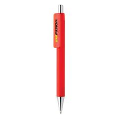 Vue Stylo X8 finition gomme de couleur rouge| Krokrodeal