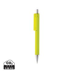 Vue Stylo X8 finition gomme de couleur vert| Krokrodeal
