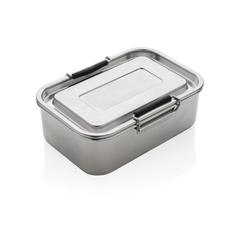 Vue Lunch box étanche en acier inoxydable recyclé RCS de couleur gris| Krokrodeal