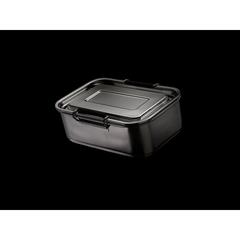 Vue Lunch box étanche en acier inoxydable recyclé RCS de couleur gris| Krokrodeal