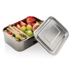 Vue Lunch box étanche en acier inoxydable recyclé RCS de couleur gris| Krokrodeal