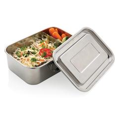 Vue Lunch box étanche en acier inoxydable recyclé RCS de couleur gris| Krokrodeal