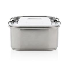 Vue Lunch box étanche en acier inoxydable recyclé RCS de couleur gris| Krokrodeal