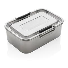 Vue Lunch box étanche en acier inoxydable recyclé RCS de couleur gris| Krokrodeal