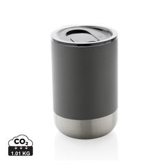 Vue Mug en acier inoxydable recyclé RCS de couleur gris| Krokrodeal