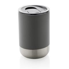 Vue Mug en acier inoxydable recyclé RCS de couleur gris| Krokrodeal