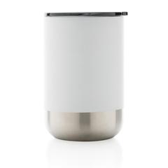 Vue Mug en acier inoxydable recyclé RCS de couleur blanc| Krokrodeal