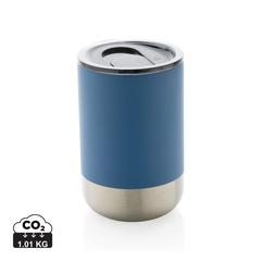 Vue Mug en acier inoxydable recyclé RCS de couleur bleu| Krokrodeal