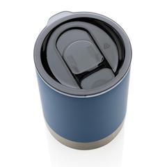 Vue Mug en acier inoxydable recyclé RCS de couleur bleu| Krokrodeal