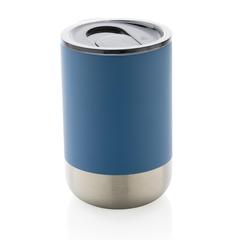 Vue Mug en acier inoxydable recyclé RCS de couleur bleu| Krokrodeal