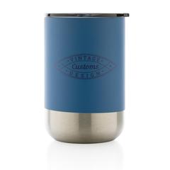 Vue Mug en acier inoxydable recyclé RCS de couleur bleu| Krokrodeal