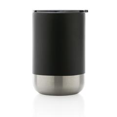 Vue Mug en acier inoxydable recyclé RCS de couleur noir| Krokrodeal