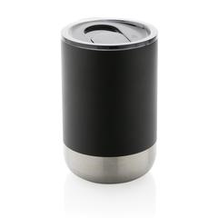 Vue Mug en acier inoxydable recyclé RCS de couleur noir| Krokrodeal