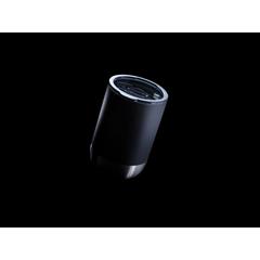 Vue Mug en acier inoxydable recyclé RCS de couleur noir| Krokrodeal