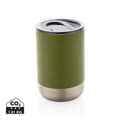 Vue Mug en acier inoxydable recyclé RCS de couleur vert| Krokrodeal