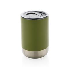 Vue Mug en acier inoxydable recyclé RCS de couleur vert| Krokrodeal