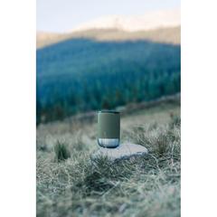 Vue Mug en acier inoxydable recyclé RCS de couleur vert| Krokrodeal