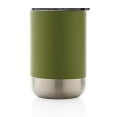 Vue Mug en acier inoxydable recyclé RCS de couleur vert| Krokrodeal