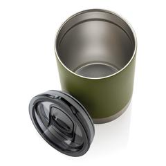 Vue Mug en acier inoxydable recyclé RCS de couleur vert| Krokrodeal