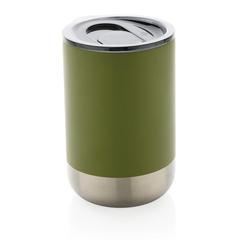 Vue Mug en acier inoxydable recyclé RCS de couleur vert| Krokrodeal