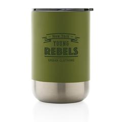 Vue Mug en acier inoxydable recyclé RCS de couleur vert| Krokrodeal