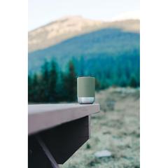 Vue Mug en acier inoxydable recyclé RCS de couleur vert| Krokrodeal