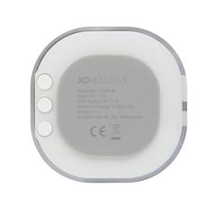 Vue Chargeur à induction 5W avec horloge numérique Aria de couleur blanc| Krokrodeal