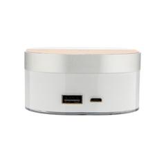 Vue Chargeur à induction 5W avec horloge numérique Aria de couleur blanc| Krokrodeal