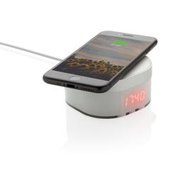 Vue Chargeur à induction 5W avec horloge numérique Aria de couleur blanc| Krokrodeal