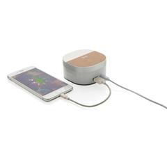 Vue Chargeur à induction 5W avec horloge numérique Aria de couleur blanc| Krokrodeal