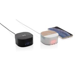 Vue Chargeur à induction 5W avec horloge numérique Aria de couleur blanc| Krokrodeal