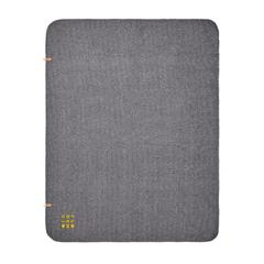 Vue VINGA Plaid en recyclée Bilton de couleur gris| Krokrodeal