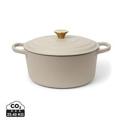 Vue VINGA Marmite en fonte émaillée 5.5L Monte de couleur gris| Krokrodeal