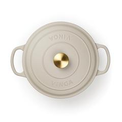 Vue VINGA Marmite en fonte émaillée 5.5L Monte de couleur gris| Krokrodeal