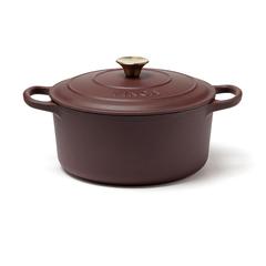 Vue VINGA Marmite en fonte émaillée 5.5L Monte de couleur rouge| Krokrodeal