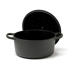 Vue VINGA Marmite en fonte émaillée 5.5L Monte de couleur vert| Krokrodeal