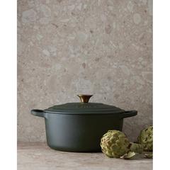 Vue VINGA Marmite en fonte émaillée 5.5L Monte de couleur vert| Krokrodeal
