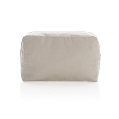 Vue Trousse de toilette en toile recyclée non teintée Aware™ de couleur blanc| Krokrodeal