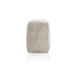 Vue Trousse de toilette en toile recyclée non teintée Aware™ de couleur blanc| Krokrodeal