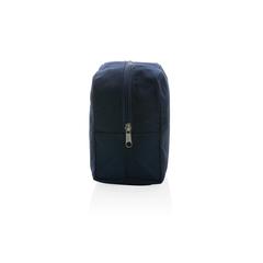Vue Trousse de toilette en toile recyclée non teintée Aware™ de couleur bleu| Krokrodeal