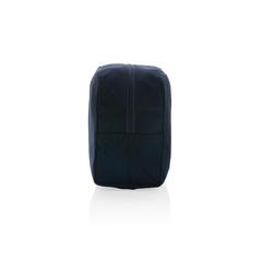 Vue Trousse de toilette en toile recyclée non teintée Aware™ de couleur bleu| Krokrodeal