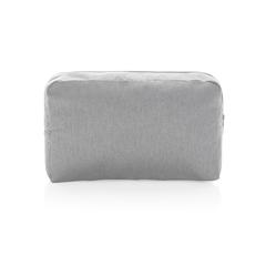 Vue Trousse de toilette en toile recyclée non teintée Aware™ de couleur gris| Krokrodeal