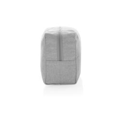 Vue Trousse de toilette en toile recyclée non teintée Aware™ de couleur gris| Krokrodeal
